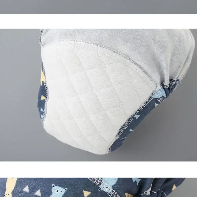

Детские тренировочные штаны из хлопчатобумажной ткани, 6-слойная ткань, детские подгузники, дышащие многоразовые моющиеся детское нижнее белье, тканевые подгузники