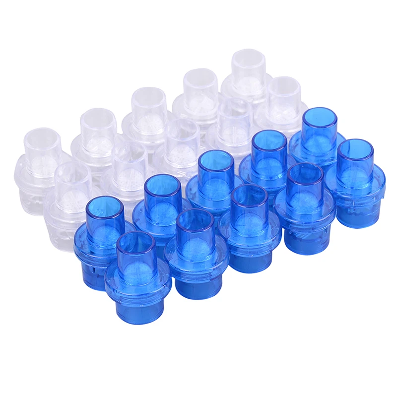 10 Pcs Disposable One-way Filter Plugs CPR Mask Training Valves Mouthpieces Micromask Accessories