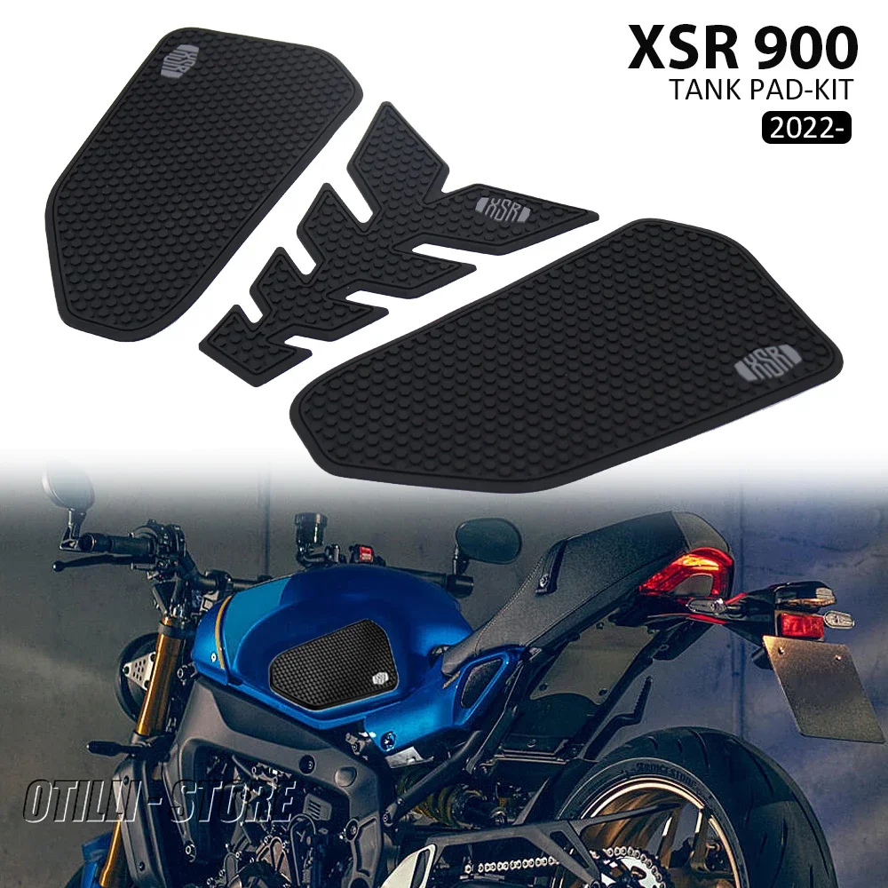 Anti-Slip Knee Grip Traction Decal For Yamaha XSR900 XSR 900 Fuel Tank Side Pad With Protector Sticker Motorcycle Accessories