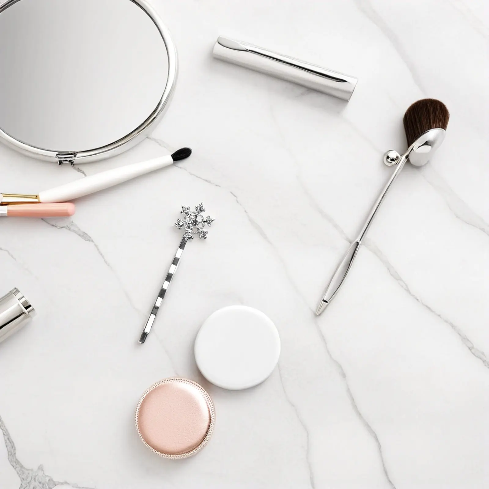 

Набор из 12 заколок для волос из сплава для женщин: блестящие заколки-снежинки с дизайном из страз, модные зимние заколки для невест и вечеринок