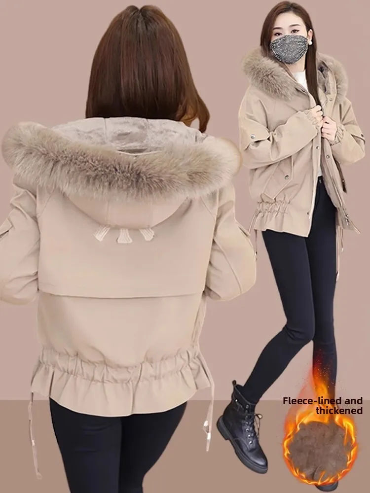 

Winter Faion Thiened Fce Lined Casual Sle Cotton Jaet Coat Parka Outerwear Coat for ort Women Commute Sle