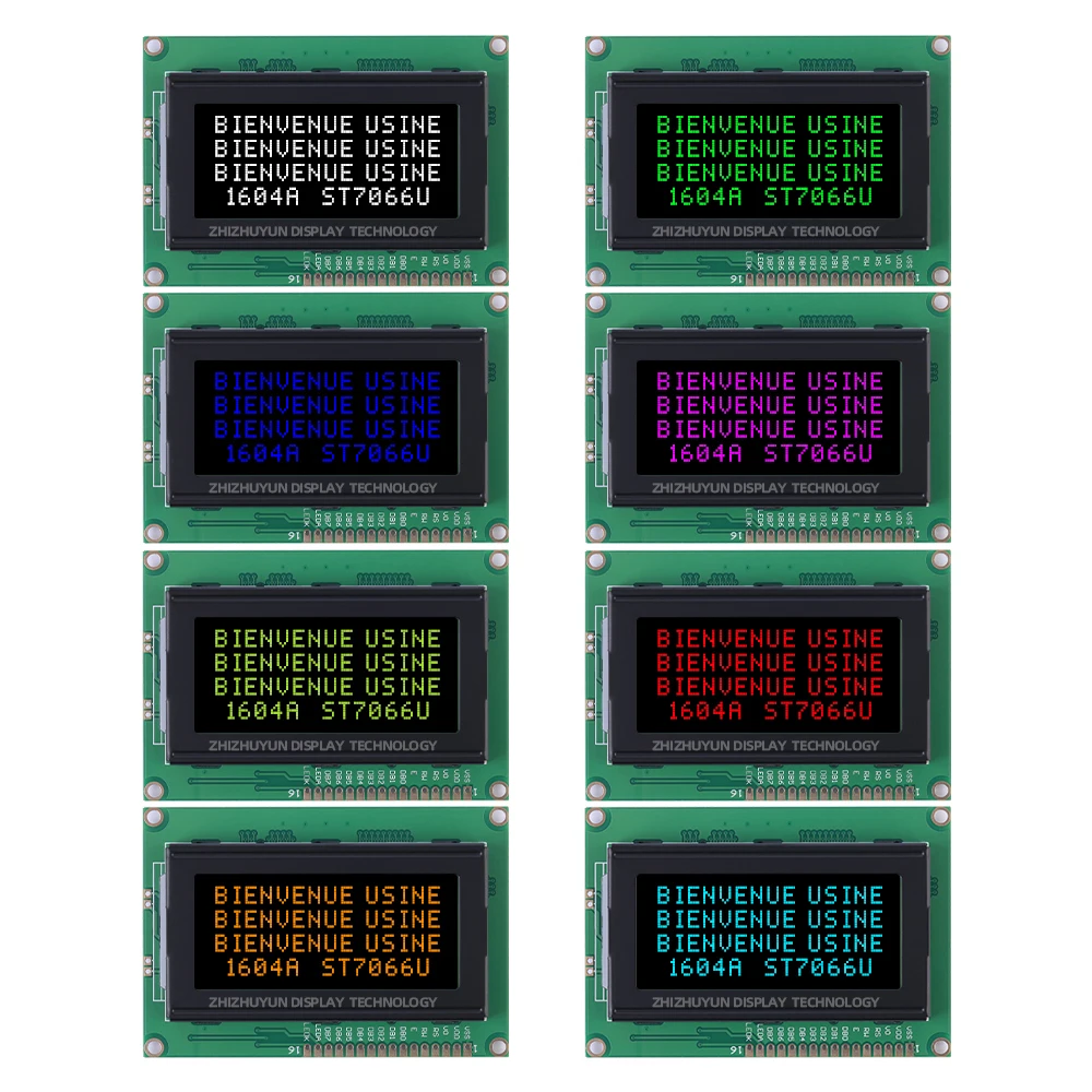 1604A 3.3V europejski znak moduł LCD BTN czarna folia biały tekst 16*04 przemysłowy ekran wyświetlacza moduł wyświetlacza LCM matryca punktowa