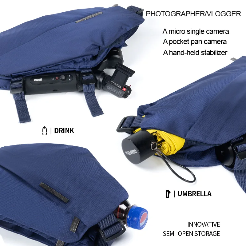 Outdoor Function Bag Sports Crossbody Pack Multifunctional Chest Bags Mobile Phone Fanny Packs Waterproof Sports Leisure Functi
