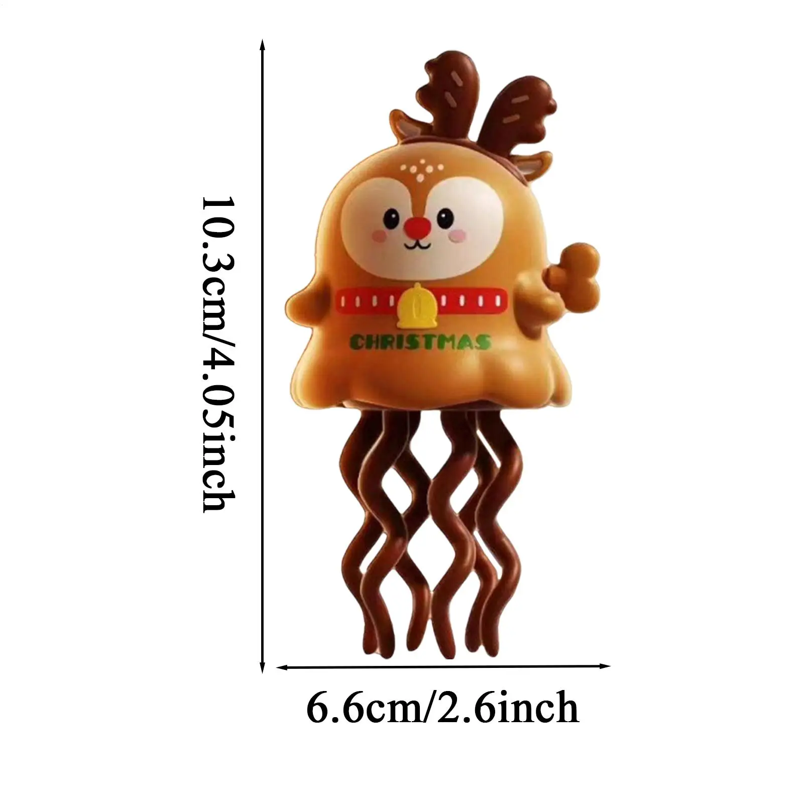 Juguete bailando de pulpo para bebé, juguete de baile de calamar con temática navideña, juego de educación temprana sensorial de cuerda para niño pequeño, niña, cumpleaños