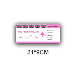 Personalized Bachelorette Boarding Pass Card, Bachelorette Trip Ticket, Bachelorette Weekend Invite, DIY Boarding Pass Card,Brid