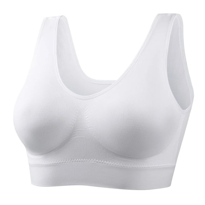 Sportbeha Push-up draadloze grote maten bh's Dubbellaags naadloze yoga fitness lingerie Geen stalen ring ondergoed Gym hardloopbh's