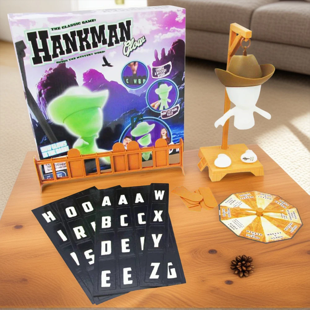 Magnetische Hangman Mystery Word Raden Spel Bordspel Woordspel voor kinderen en volwassenen Familiefeestspellen