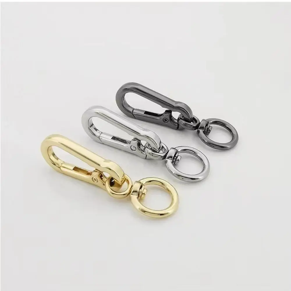 Anti-Lost Gourd Buckle Keychain Metallochrome Stainless Steel Metal Gourd Buckle Keyring Hanging Buckle Classic