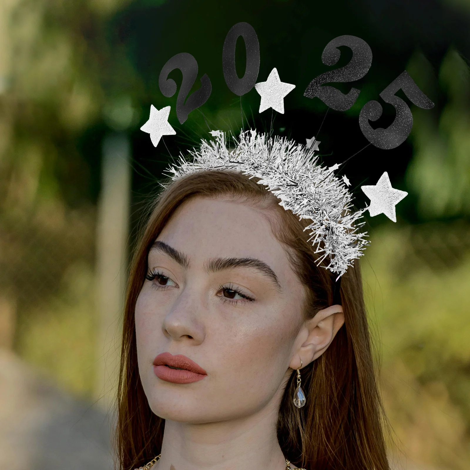 2025 Headband Costume New Year Headwear for Decor Hair Hoops Balloon Headbands Greeter Party Favors Miss