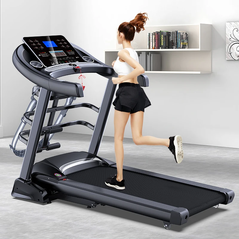 

2024 Home Fitness 3.5hp Folding LCD Screen Motorized Manual Treadmill Running Machine