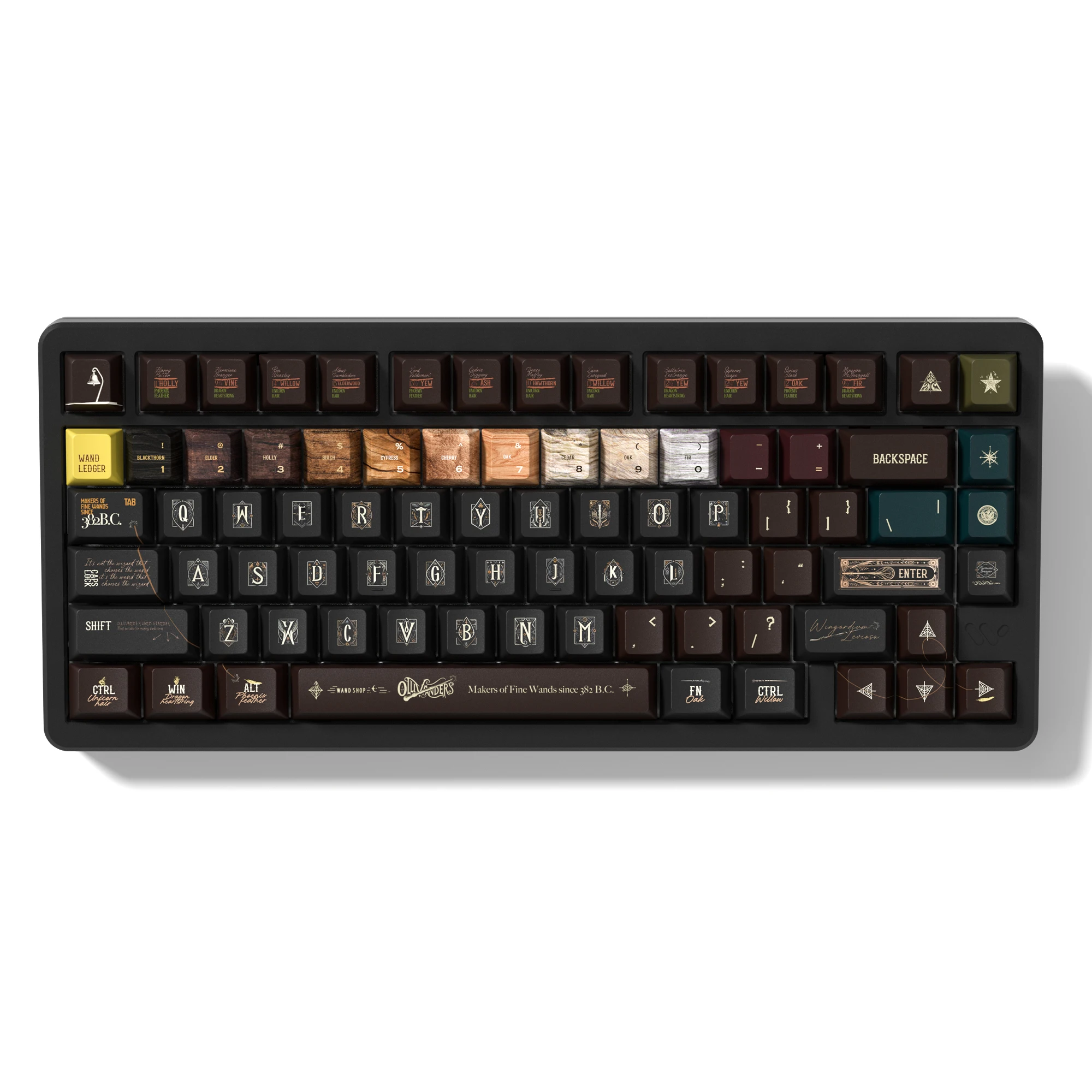 134 Keys Retro Brown Five Side Dye Sublimation PBT Keycap Cherry Profile Custom Keyboard Keycaps for Cherry MX Switches Keyboard