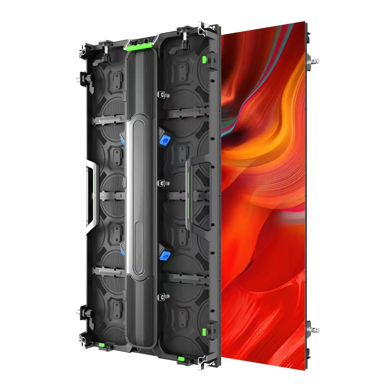 Layar LED Digital Signage P5.95 500mm*500mm, Panel Layar Sambung, Kabinet Kosong Aluminium Die Casting untuk Sewa, Harga Promo