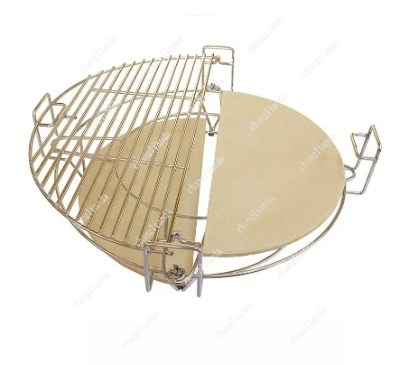 Divide and Conquer Cooking System for 18 Inch Round Kamado BBQ Grill Accessories 18inch 22inch 25inch