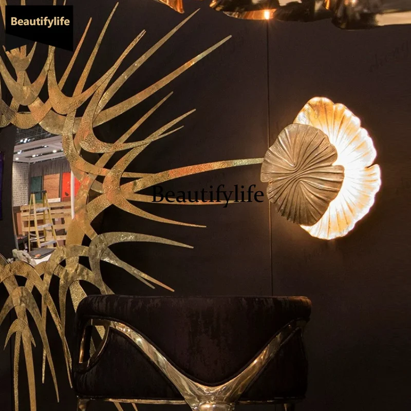 D80 medieval retro wall lamp light luxury living room sofa bedroom bedside decorative background wall art lamp