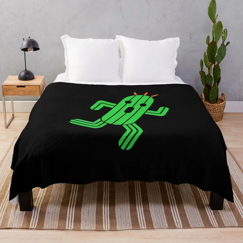 Cactuar T-Shir Throw Blanket Sofa Bed linens Blankets