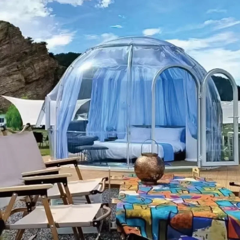 Star Gazing Bubble House Starry Sky Room Transparent Wild Luxury Camping Outdoor Exploration Camping Bubble Room Manufacturer