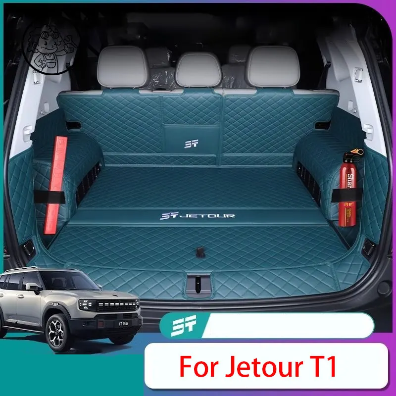 

Коврик в багажник для Chery Jetour T1 2026 2025, защитный кожаный коврик для заднего отсека, аксессуары для модификации интерьера автомобиля