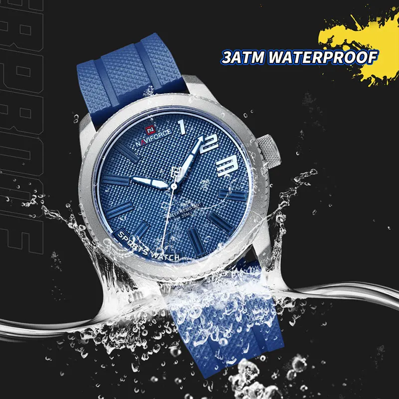 NAVIFORCE Watches Top Luxury Brand Military Sport Watch Men‘s Silicone Waterproof  Wristwatches Male Clock Relogio Masculino