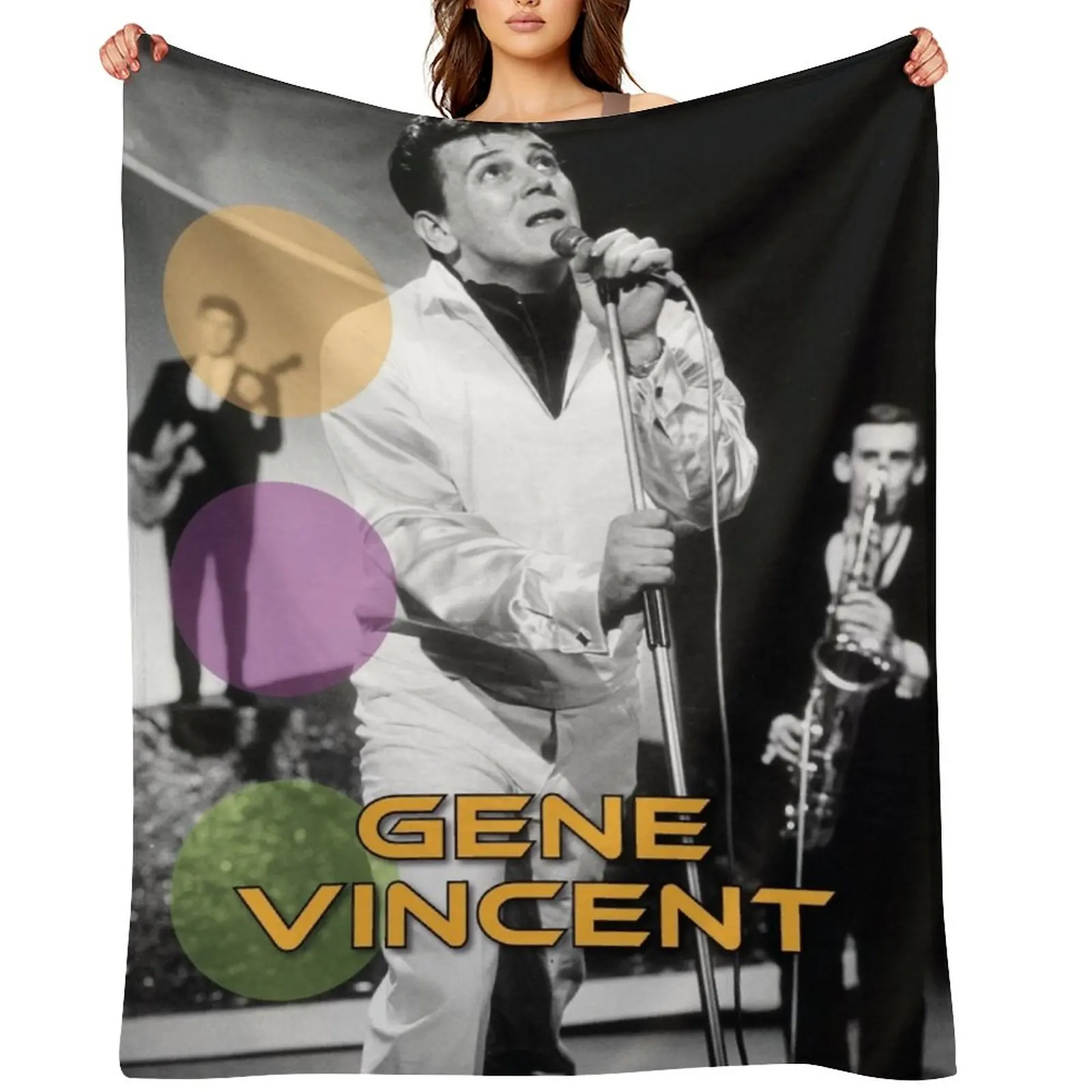 

Gene Vincent Throw Blanket Designers Soft Plush Plaid For Sofa Thin valentine gift ideas Blankets