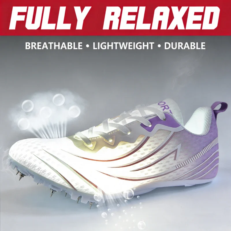 

Обувь для бега для спринта, экзаменационные шипы, легкие брендовые профессиональные кроссовки для легкой атлетики, унисекс, уличная спортивная спортивная обувь