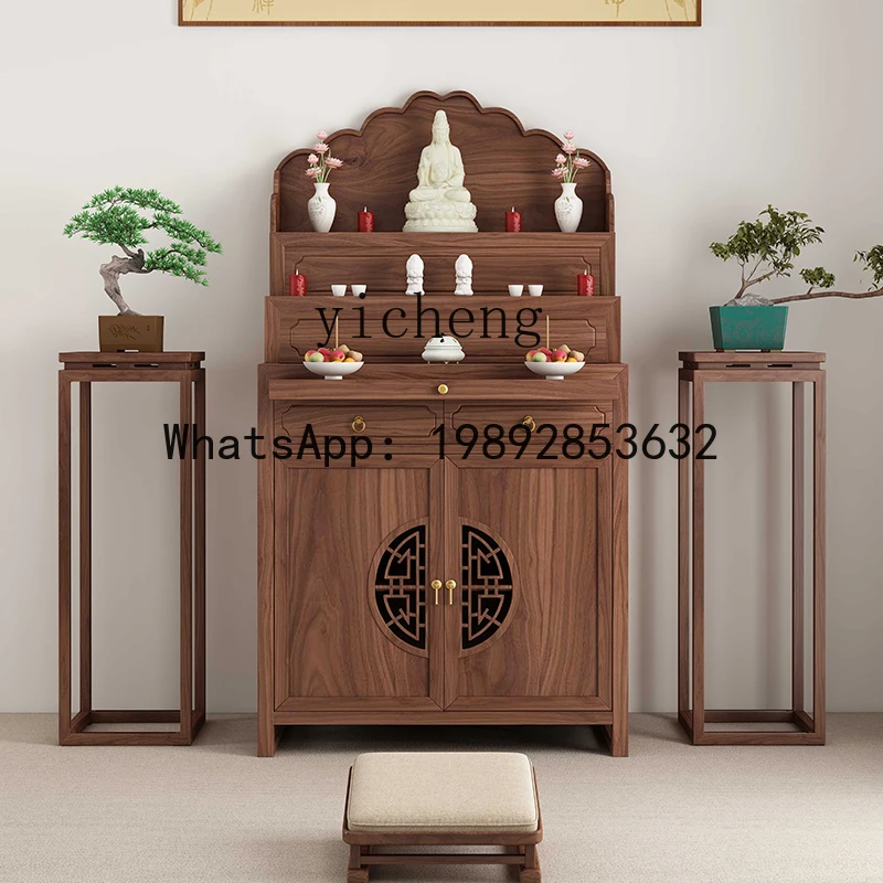 

table incense case Buddha cabinet household table solid wood
