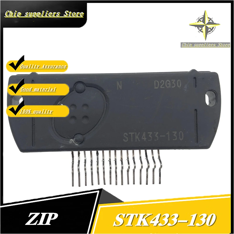 1PCS//LOT STK433-130 ZIP STK433 130 Audio Power Amplifier Module Thick Film IC Brand new original stock