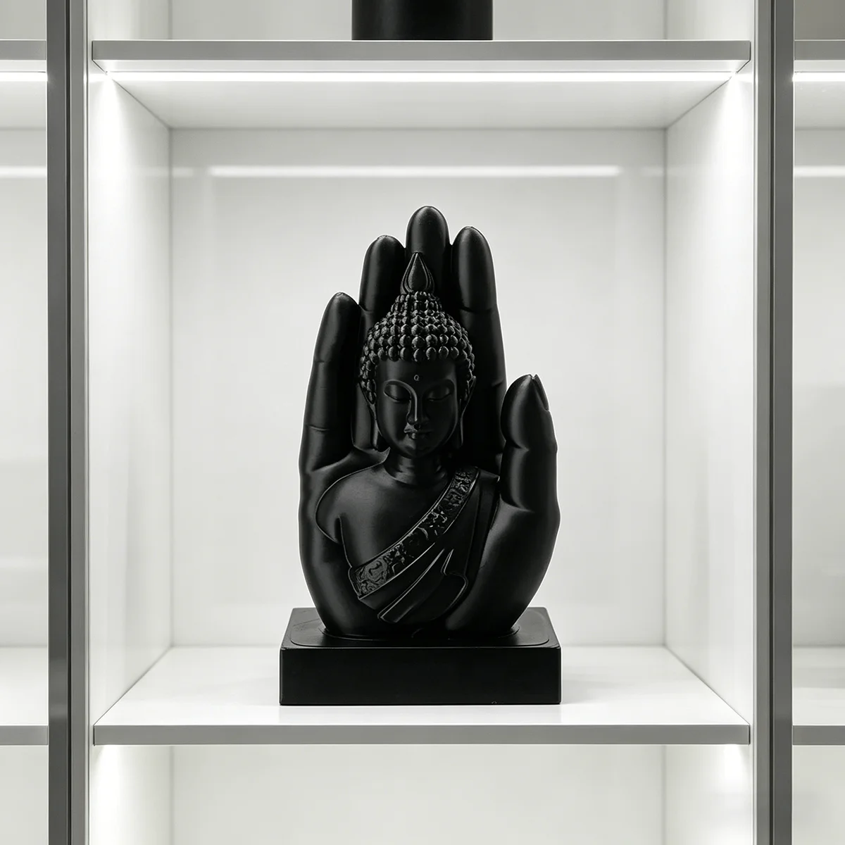 تمثال بوذا على شكل كف اليد بأس - مراجعة Home Office Yoga Room وسعره