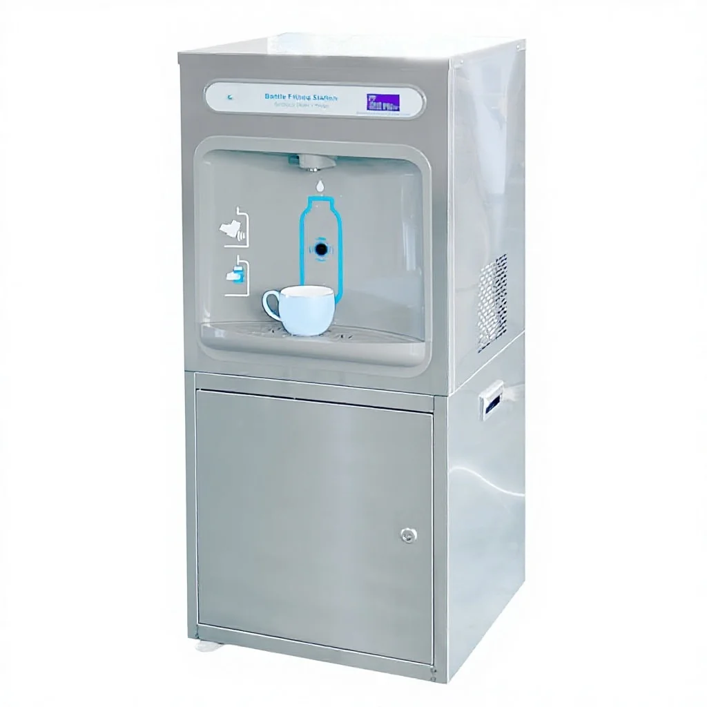 

KM35-RO Freestanding Stainless Steel Water Dispenser With Cooler and Filter Electric Powered for Household Outdoor Hotel Use