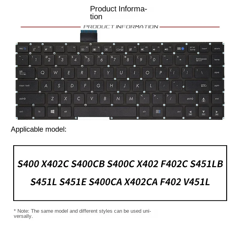 replace suit for ASUS 451 s451Lb S451L S451E S400CA x402CA F402 V451L Laptop keyboard