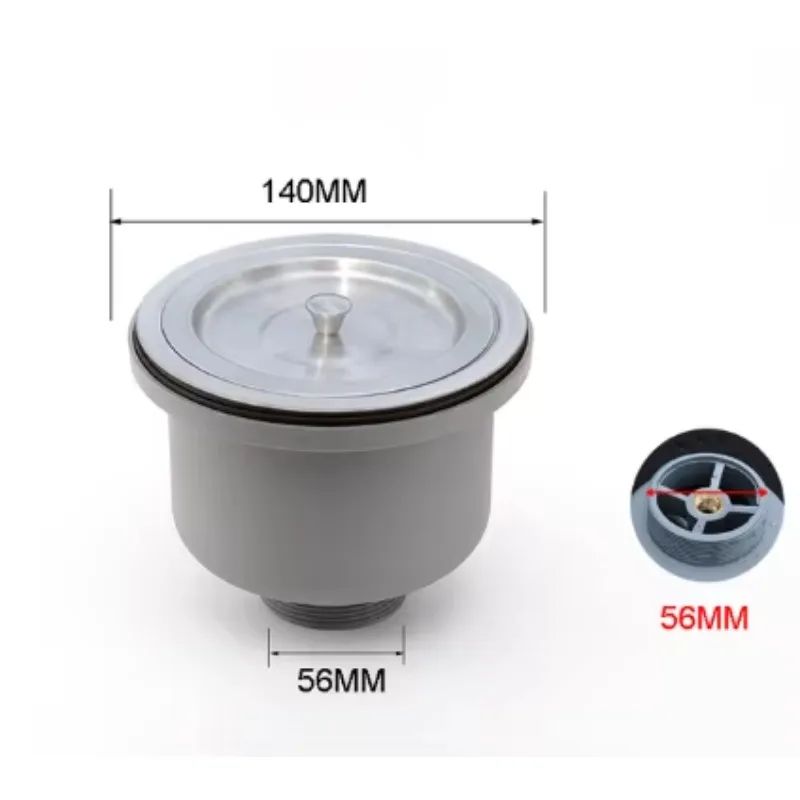 

Сливный фильтр для раковины, бытовой 110 мм, 140 мм, двойная герметичная пробка для воды, корзина для раковины из нержавеющей стали 304, набор аксессуаров для слива