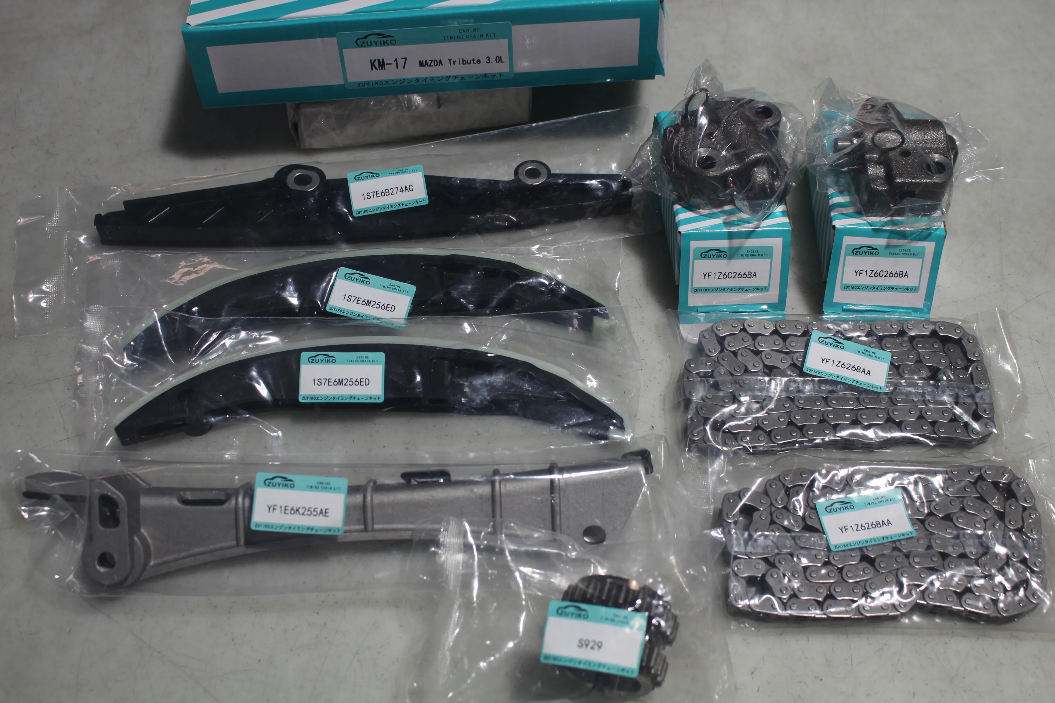 Комплект цепи ГРМ AJ для двигателя Escape Taurus Freestyle 3.0L 2001-2007 AJ YF1Z6268AA YF1Z6C266BA KM-17