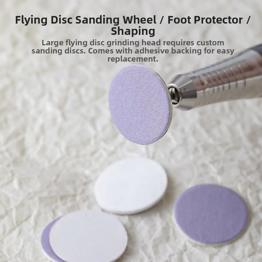 Self-Adhesive Replaceable Buffing Disc 25mm Professional Nail Pedicure Polish Accessories For Remove Dead Skin Calluse