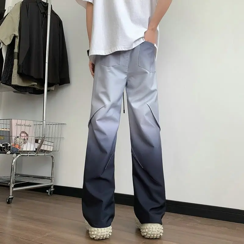 Kontrastfarbe Baggy Herren Casual Gerade Hosen Sommer Original Kleidung Y2k Koreanischer Stil Verkauf Ästhetische Klassische Herrenhose