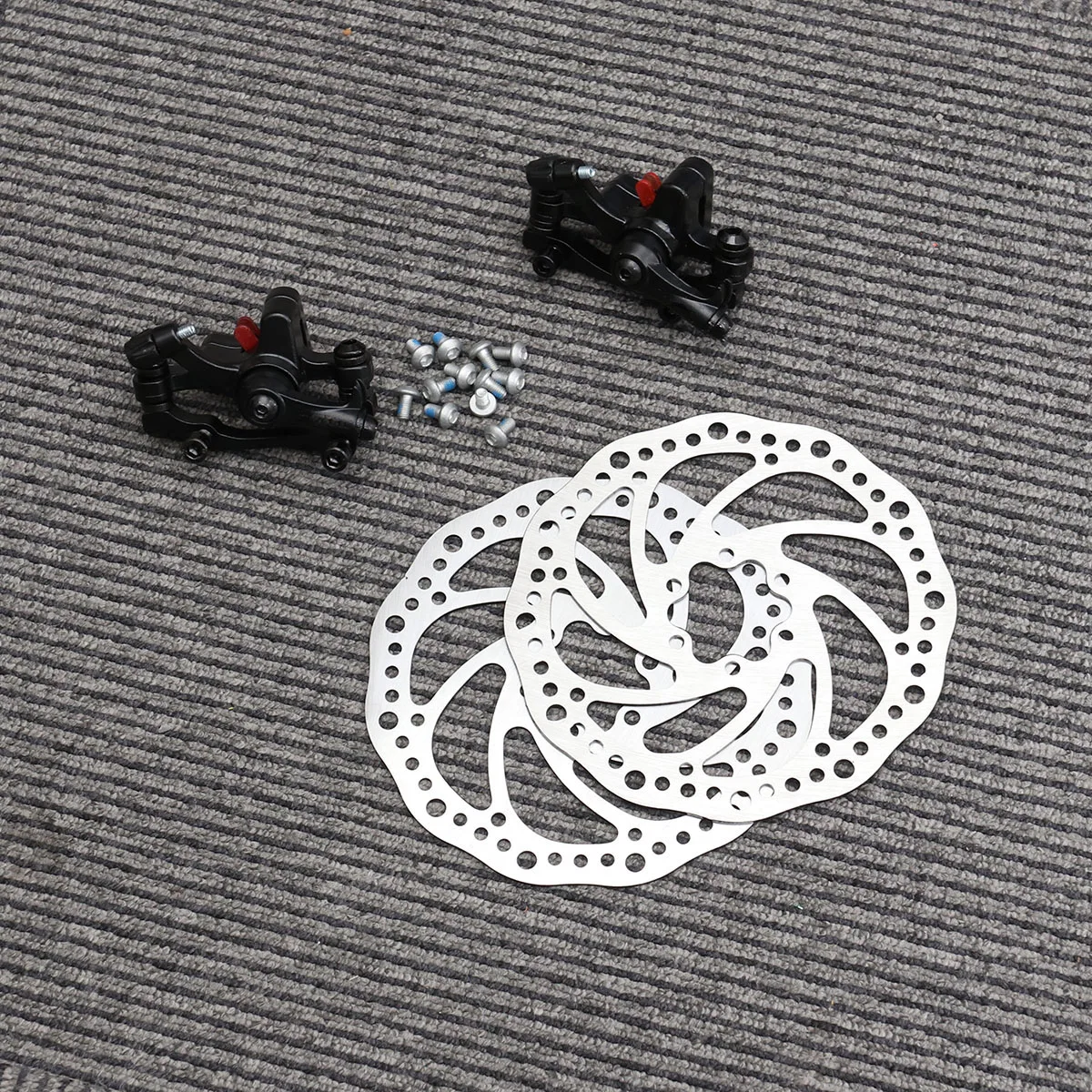 

Rear Disc Brake Kit 160mm Complete Set Mechanical Disc Rotor Bike Brakes Minimal Scratches Fits Most Mountain Bicycle