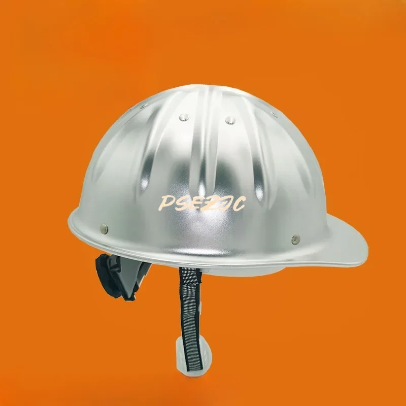 Aluminum Alloy Anti Sweat Safety Helmet for Mining Protection High-end Metal  Hat