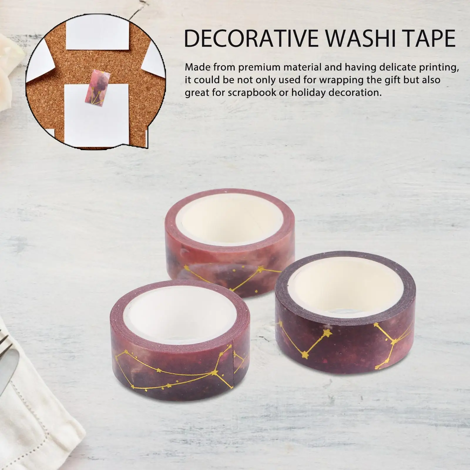 Dispenser Washi Tape Back Self-adhesive Decorative Masking Automatic Japanese Paper Craft