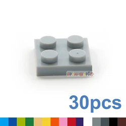 30pcs/lot DIY Blocks Building Bricks Thin 2X2 Educational Assemblage Construction Toys for Children Size Compatible With 3022