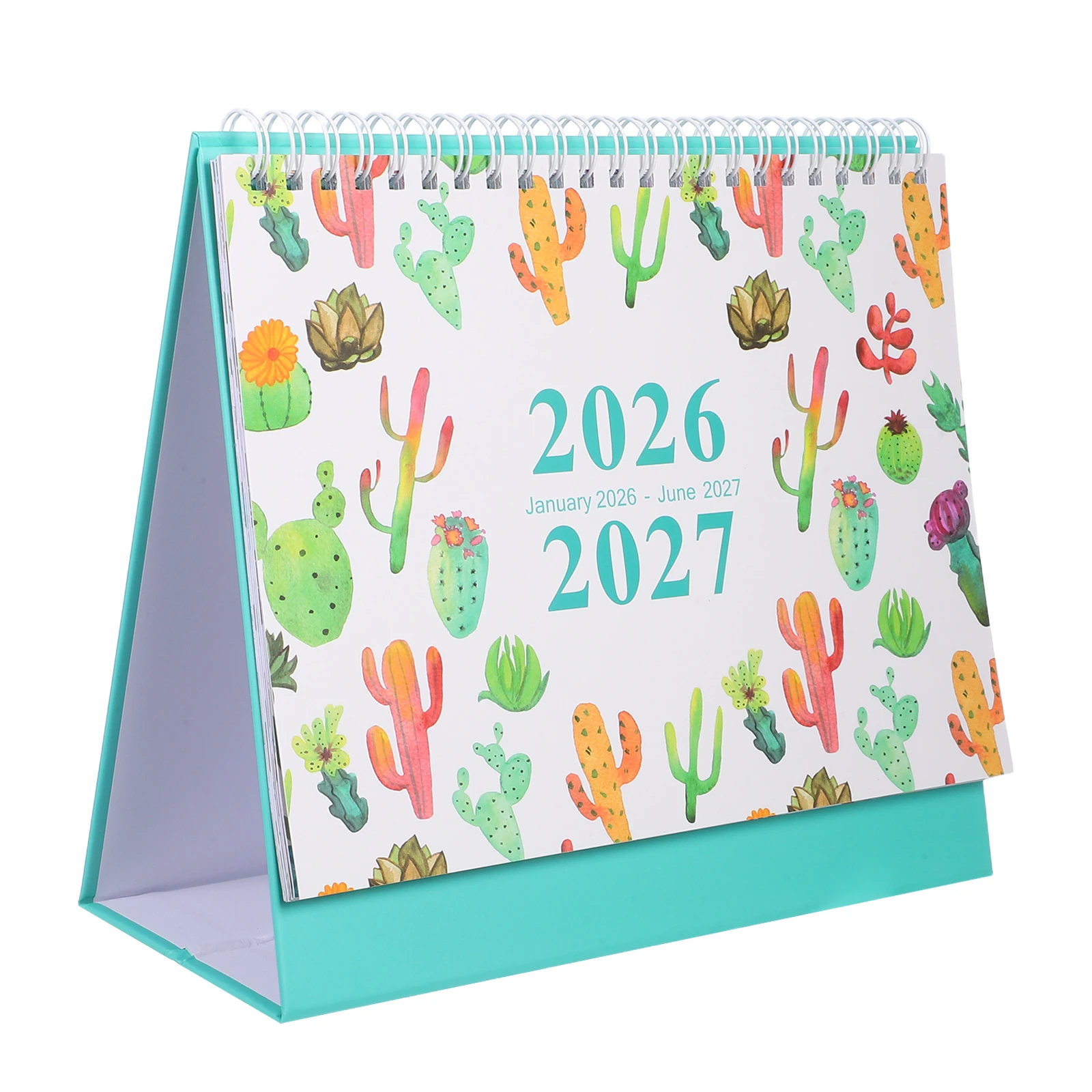 

2026 Desk Calendar Jan 2026 Jun 2027 Standing Monthly Weekly Planner Twin Wire Binding Minimalist Office School Supplies