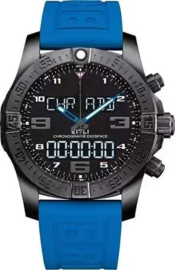 Luxe nieuwe nieuwe heren sport digitaal horloge zwart blauw rubber Aerospace Evo modehorloges