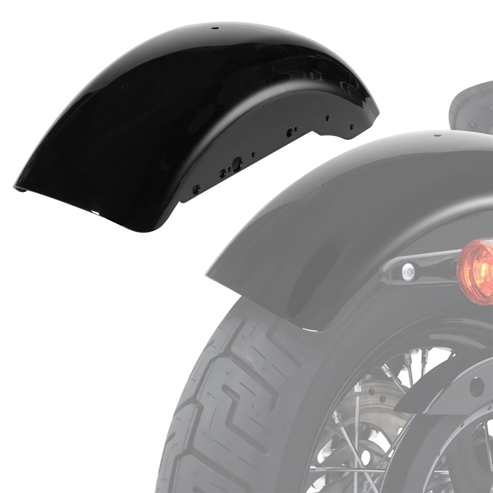 

Подходит для Harley 2004-2024 Sportster 883 1200 Hugger: Удлинитель крыла мотоцикла с покрытием, износостойкие запчасти для мотоциклов