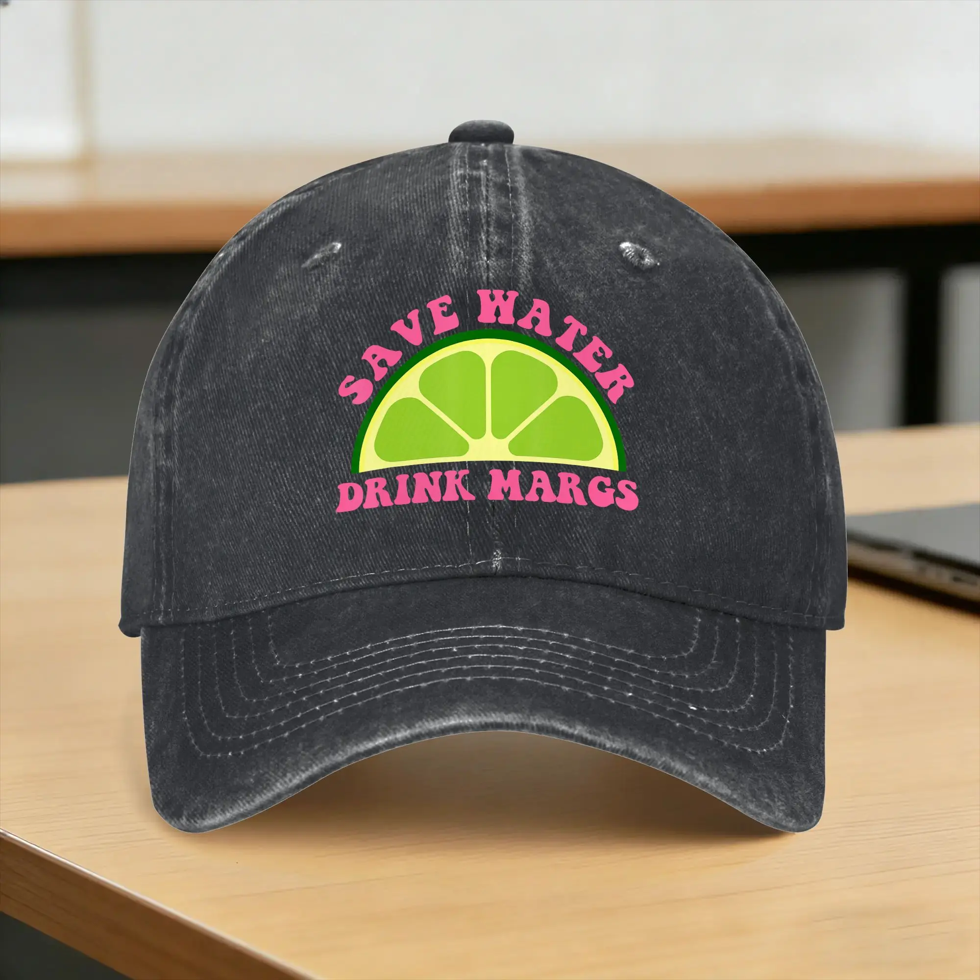 Save Water Drink Margs Alcoholist Tequila Lover Quote Washed Baseball Cap  Fashion Sun Trucker Hat Summer Kpop Rock Snapback Cap