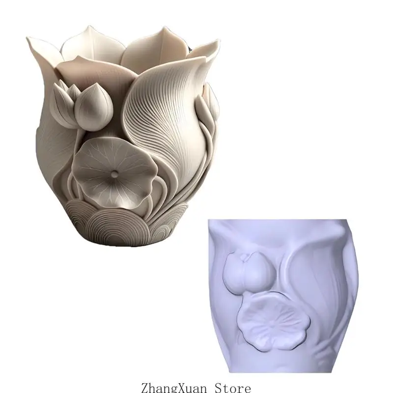 Mehrzweck-Silikon-Blumenform für Enthusiasten, die Töpferseifenkerzen und mehr herstellen. 3XUF – Detail 7