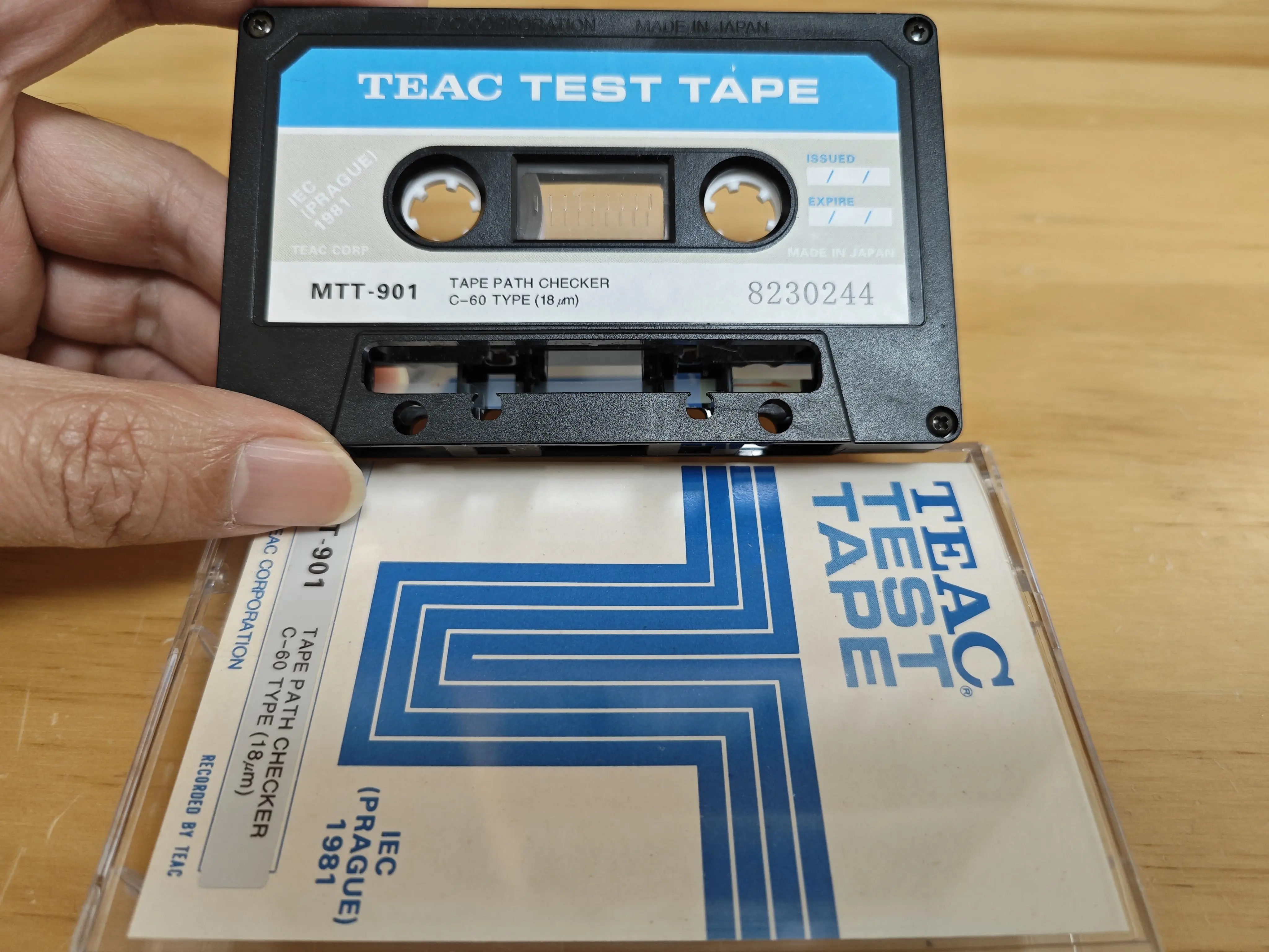 

New Japan for imported TEAC mirror test with mirror tape MTT901 recorder card holder maintenance calibration test