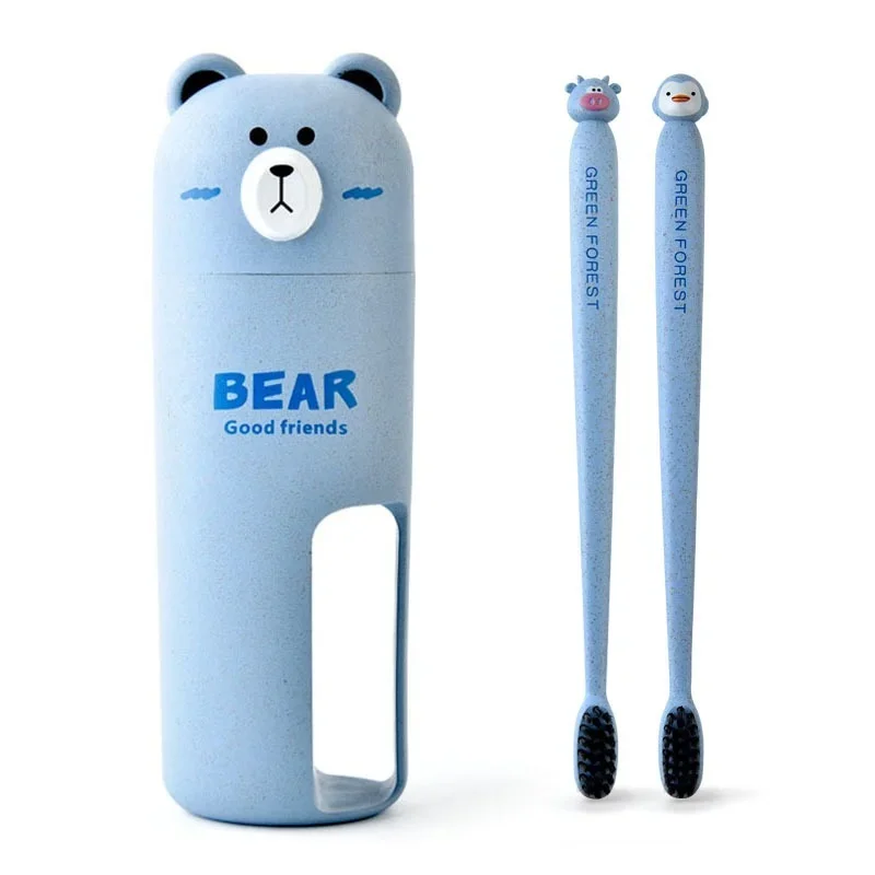 Portable Travel Set toothbrush Cup Storage Box Home Bear Organizer Toothpaste Tooth Brush Towel Wash Gargle Cup