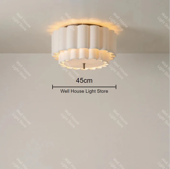 Wabi Sabi Hanglamp Stoffen Kroonluchter voor Woonkamer Eetkamer Slaapkamer Retro Bohemen Hanglamp geschulpte natuurlijke hanglamp