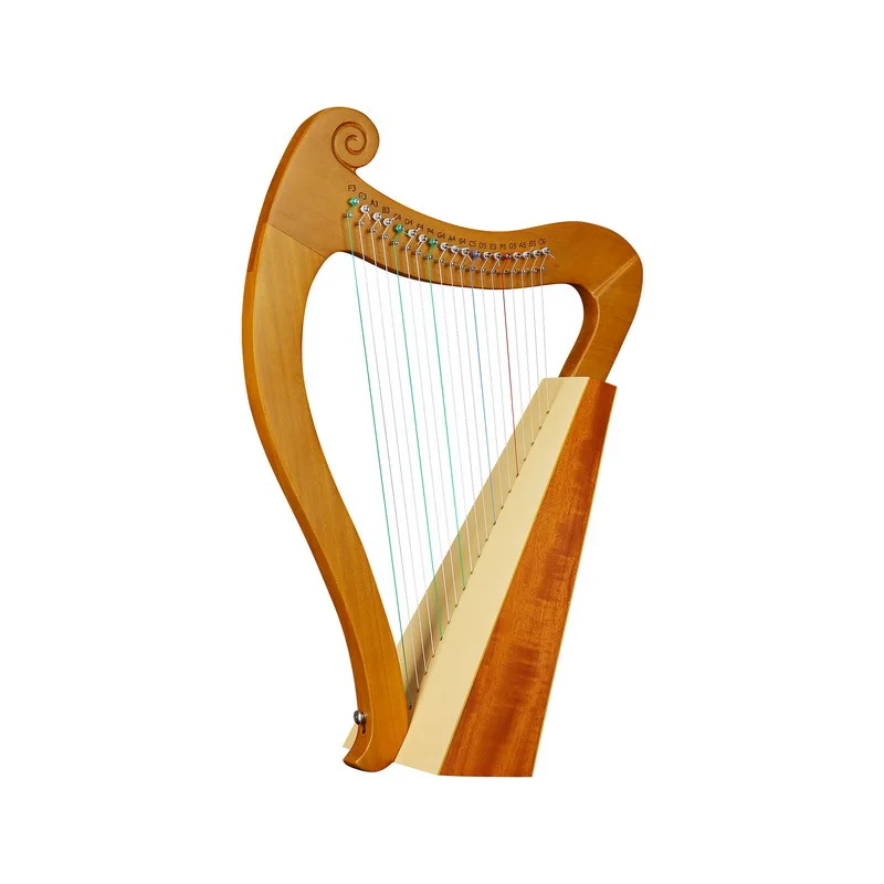 Mahogany Lyre Harp Children Beginners Professional Harps Adults Practice Large Harps Traditional Stringed Musical Instruments