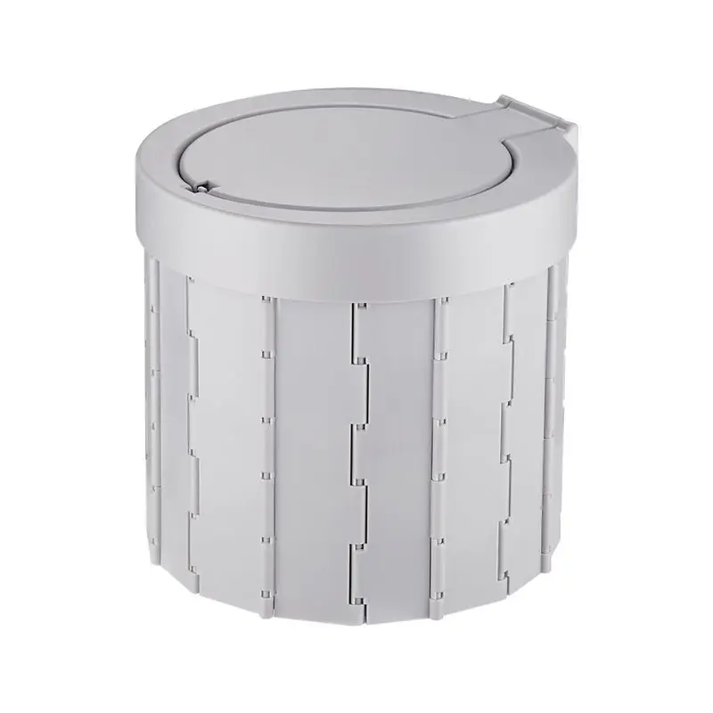 Outdoor Folding Toilet, Portable Foldable Commode Mobile Emergency Toilet for Camping Self-driving