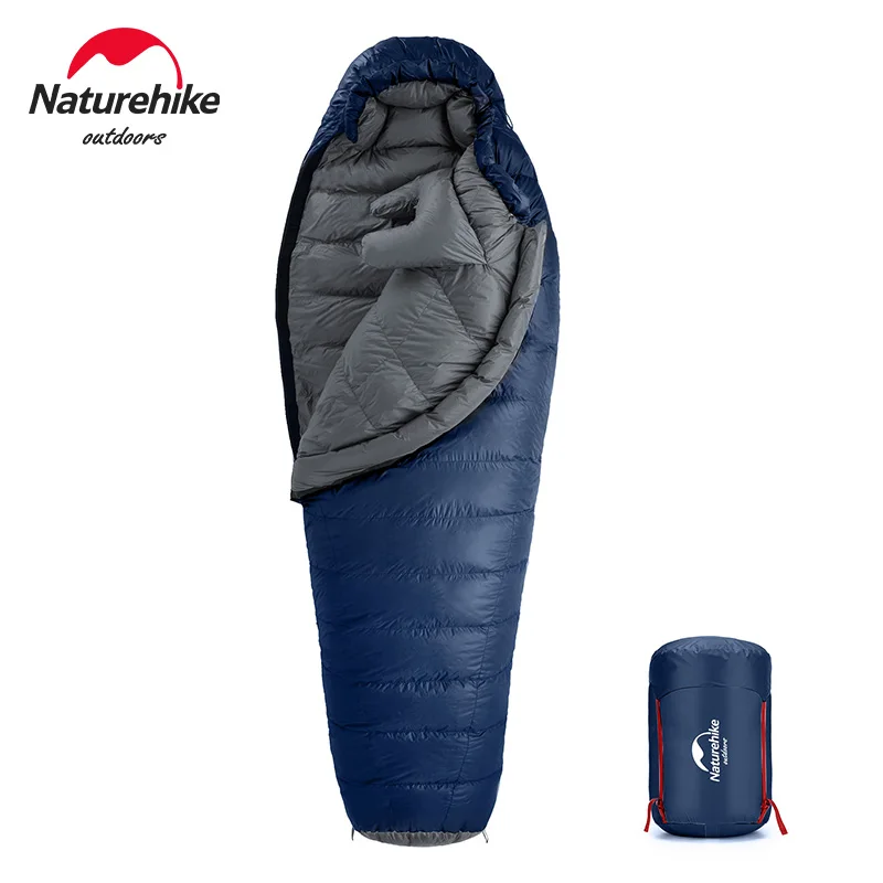 

Спальный мешок Naturehike Snowbird 7, ультралегкий туристический спальный мешок на утином пуху для мам, зимний теплый Нейлоновый, с водяными брызгами