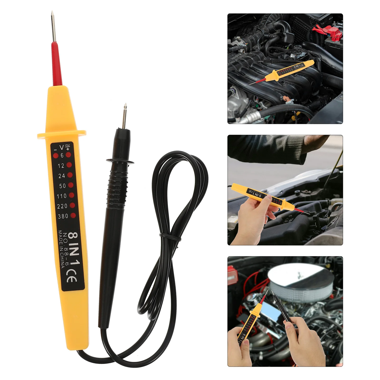 

Car Voltage Tester Professional Durable Portable Accurate Plug Play Voltage for Automotive Electrical Testing Tool
