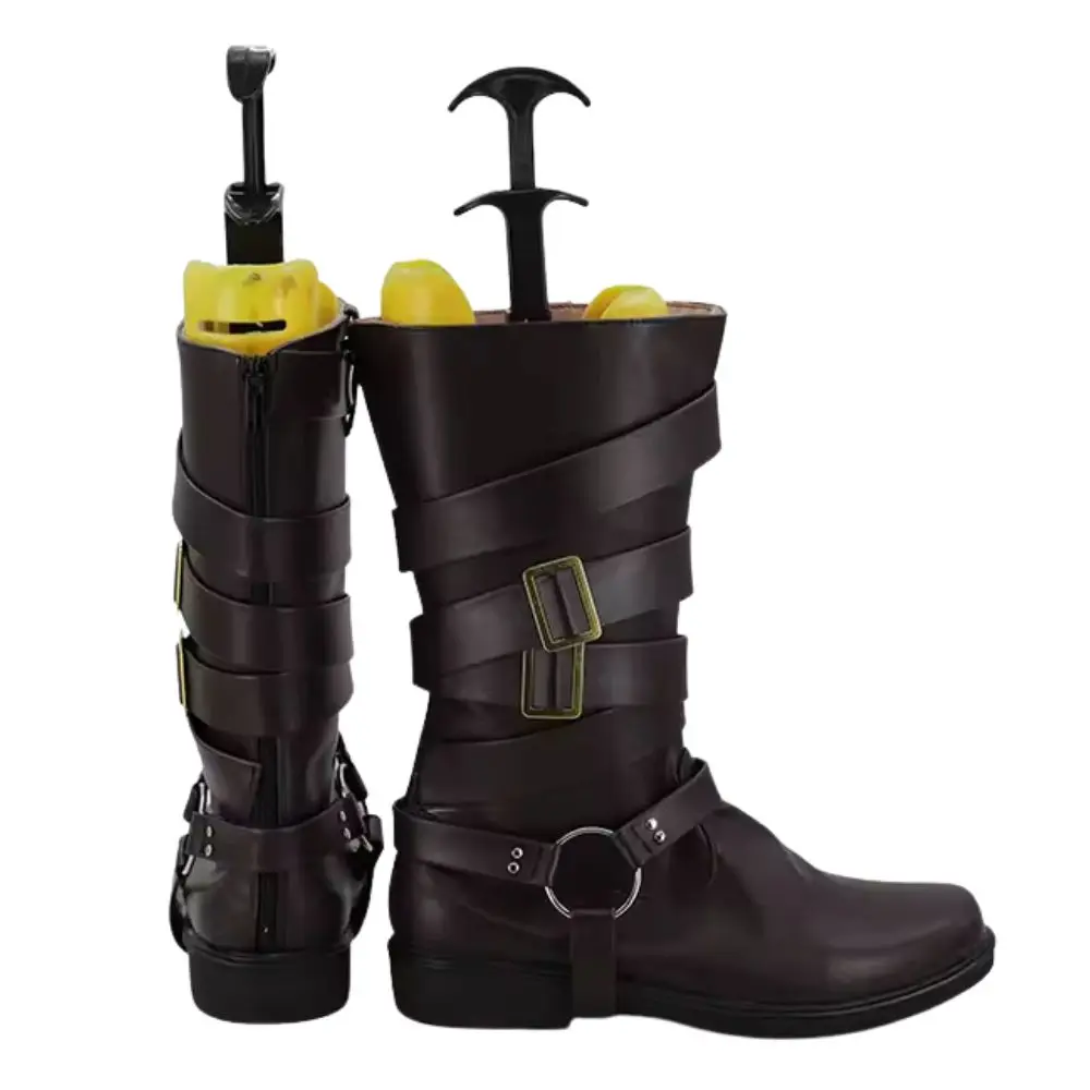 DMC Dante Cosplay Shoes PU Leather Boots Shoes for Male Men Roleplay Halloween Carnival Shoes Custom Made